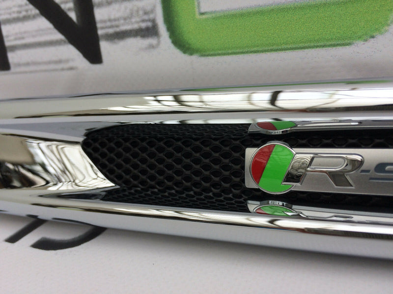 JAGUAR XJ R-SPORT LEFT SIDE WING FENDER TRIM VENT CHROME GRILL CW8M-280B11-CA