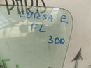 VAUXHALL CORSA E 2014-2019 FRONT LEFT DOOR WINDOW GLASS 3DR GENUINE 43R-000479