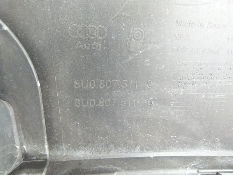 AUDI Q3 8U 2012-2015 REAR BUMPER WITH DIFFUSER PDC GENUINE 8U0807511