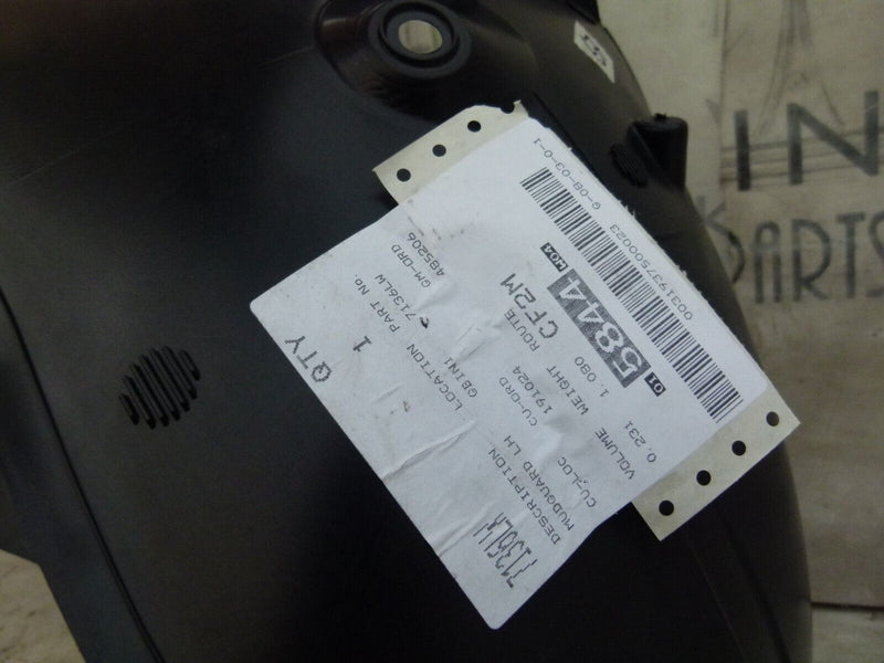 PEUGEOT 3008 2013-16 FRONT LEFT WHEEL ARCH MUDGUARD GENUINE 9682911280