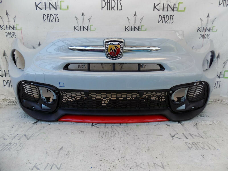 FIAT 500 ABARTH 595 16+ FCL FRONT BUMPER GREY+GRILLS+BADGE OEM 735633044