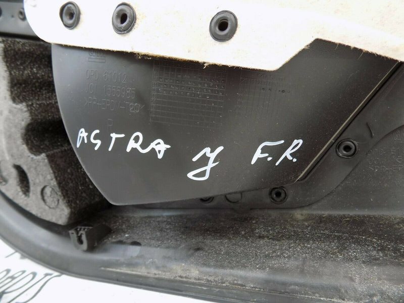 VAUXHALL ASTRA J MK6 2009-2014 FRONT RIGHT DOOR CARD INTERIOR PANEL 13258766