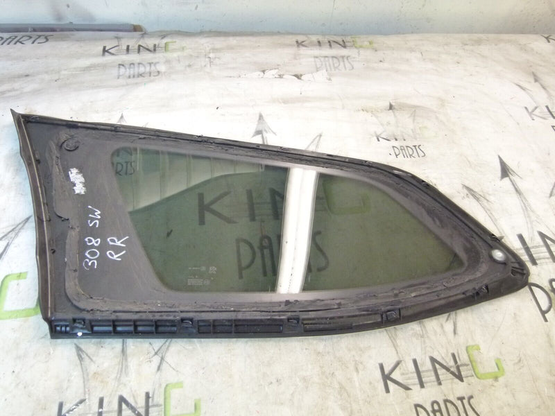 PEUGEOT 308 SW ESTATE 2017-21 REAR RIGHT SIDE WINDOW GLASS 9805551380