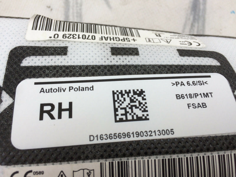 PEUGEOT 308 MK3 2021-ON AIRBAG FRONT SEAT RIGHT DRIVER SIDE AIR BAG 9824498280