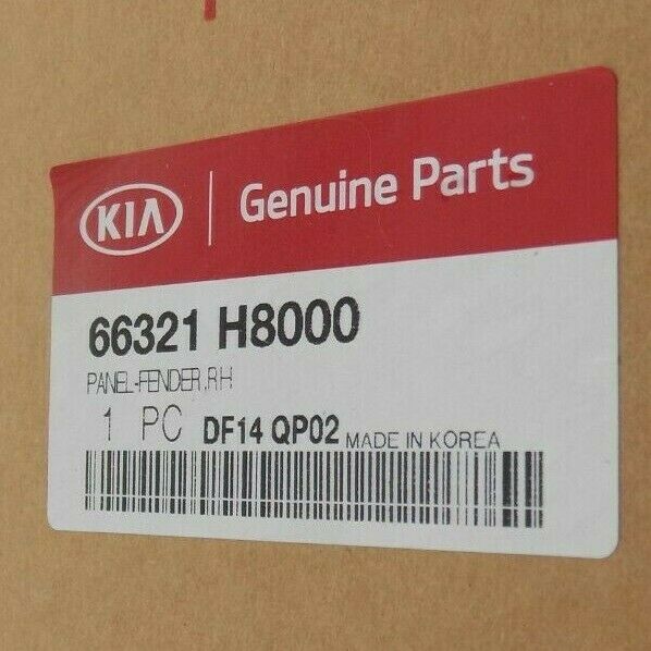 KIA RIO 2017-ON FRONT RIGHT WING FENDER PANEL *NEW PRIMED* 66321-H8000