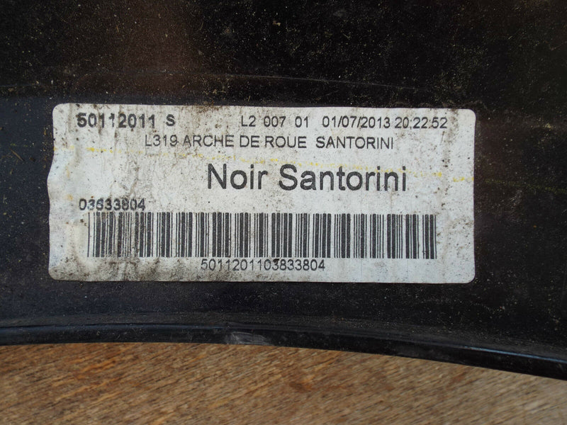 Range Rover Vogue 2013 Rear Left Side N/S Wing Arch on Body Trim Black (188)