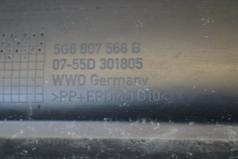VW GOLF VII MK7 2013-2016 BLACK REAR BUMPER GENUINE PDC HOLES 5G6807421