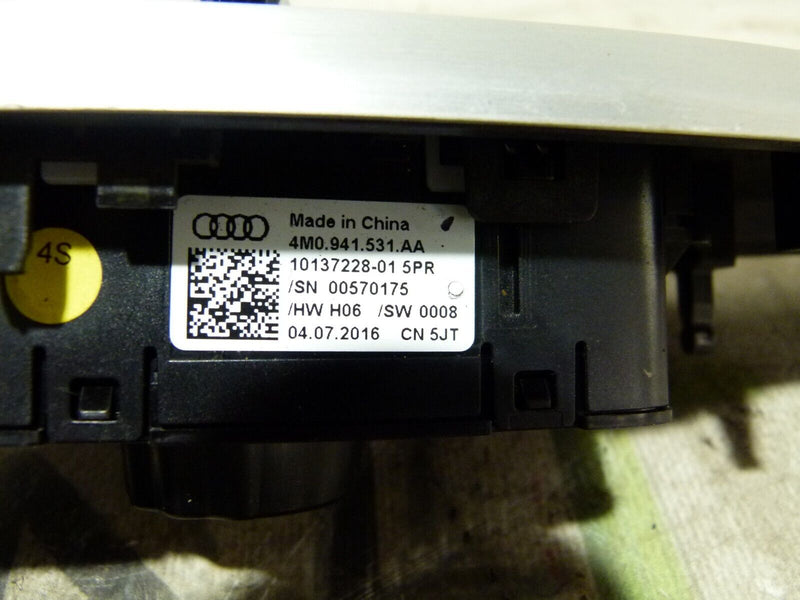 AUDI A4 S4 8W B9 2016-ON HEADLIGHT CONTROL SWITCH 4M0941531AA