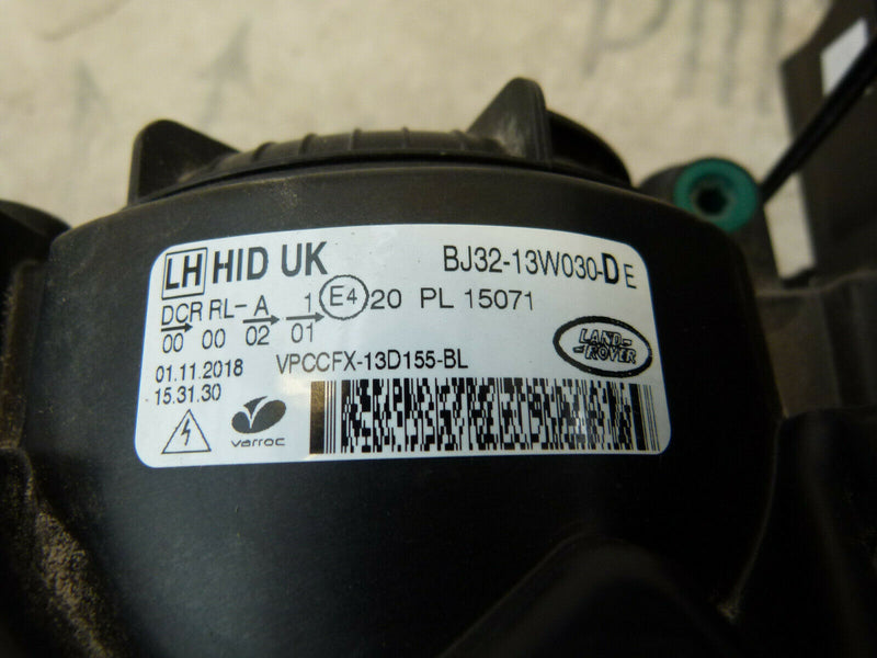 RANGE ROVER EVOQUE 2011-2014 GENUINE HEADLIGHT LED XENON HID LEFT SIDE