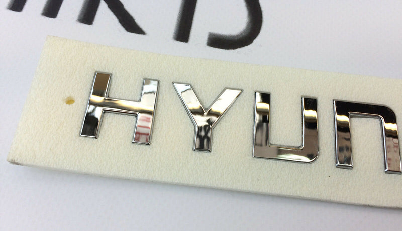 HYUNDAI i30 TUCSON LETTERING REAR BADGE CHROME EMBLEM BOOT LID TRUNK 86335-H1020