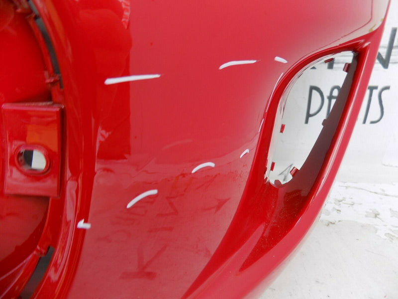 FIAT 500 SPORT 2016-ON FACELIFT FRONT BUMPER RED BADGE TRIM 735619571