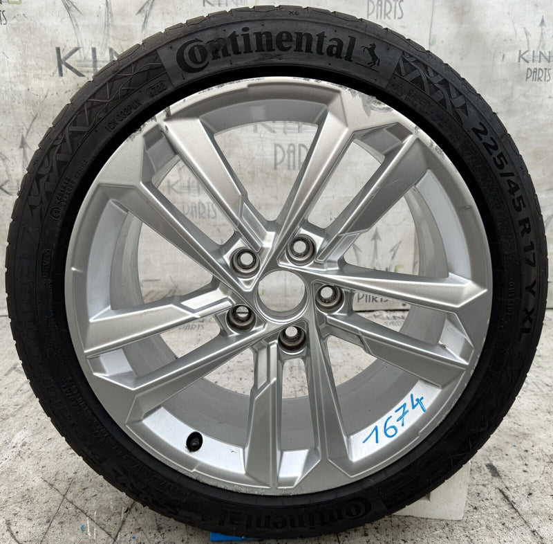 AUDI A3 8Y 2020- GENUINE ALLOY WHEEL RIM 17' 8Jx17H2 ET46 TYRE 225x45 R17