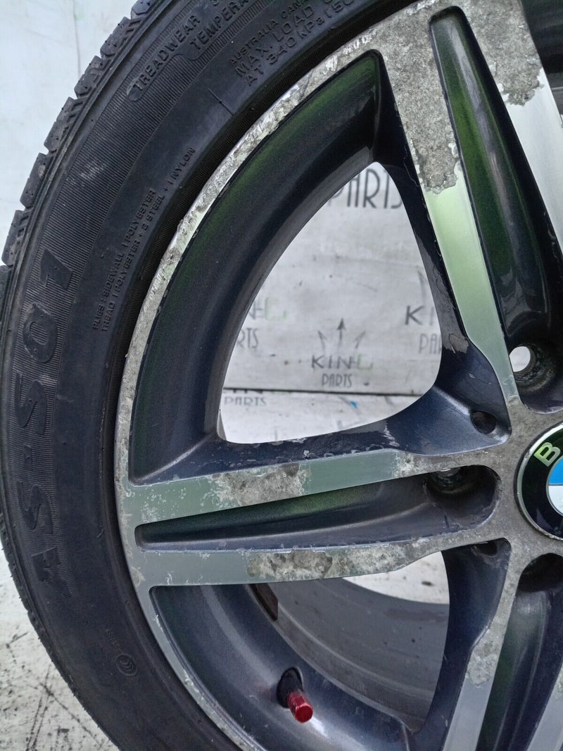 BMW F20 17" ALLOY WHEEL RIM 7.5J ET43 & TYRE 225/45/18 6850151