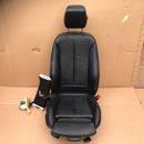 BMW F30 F31 SALOON ESTATE GENUINE FRONT SEAT BLACK LEATHER RIGHT SIDE & SEATBELT
