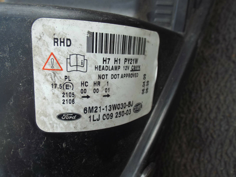 Ford S MAX S-MAX 2006-2014 Headlamp Headlight Left Side N/S (217) Genuine