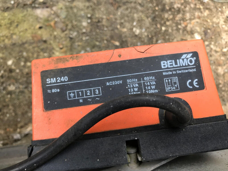 DAMPER ACTUATOR BELIMO SM240 SPRAY BOOTH CAR PAINT FAN EXHAUST FUMES DUST TUBE