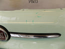 FIAT 500 2015-ON FACELIFT FRONT BUMPER POP MINT +BADGE GENUINE  735619476