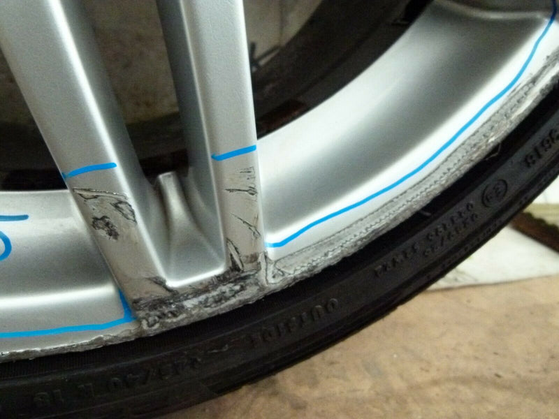 AUDI A3 8P 7,5JX18H2 ET54 ALLOY WHEEL RIM 18" 8P0601025 BA TYRE 225/40 R18