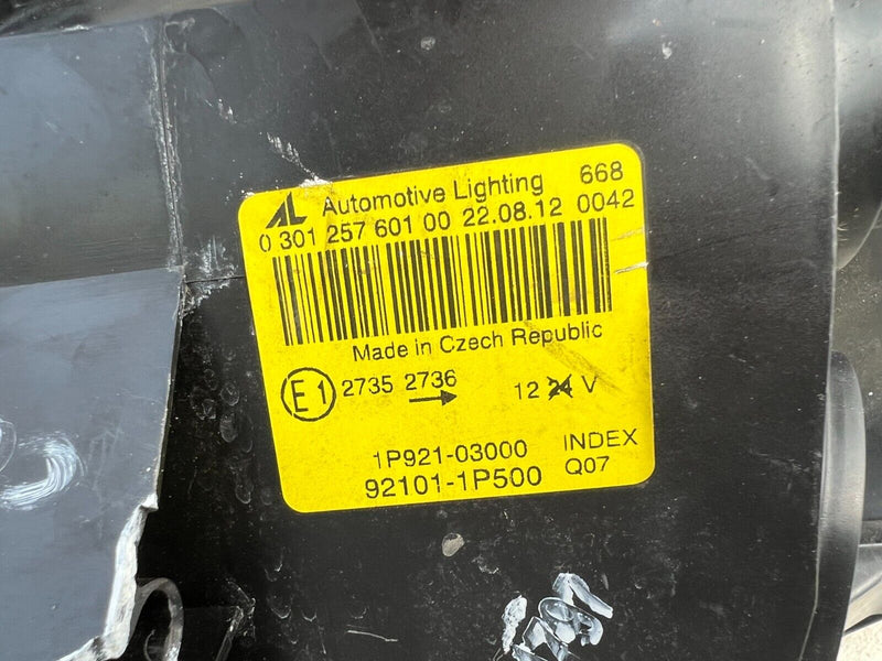 KIA VENGA 2010-2015 PASSENGER SIDE HEADLIGHT 1P921-03000