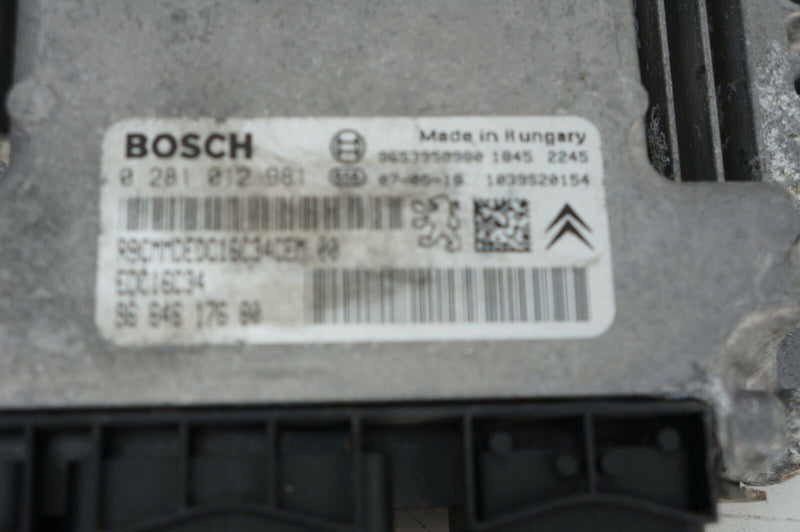 CITROEN C4 GRAND PICASSO 2006-2013 ENGINE ECU BOSCH 9653958980