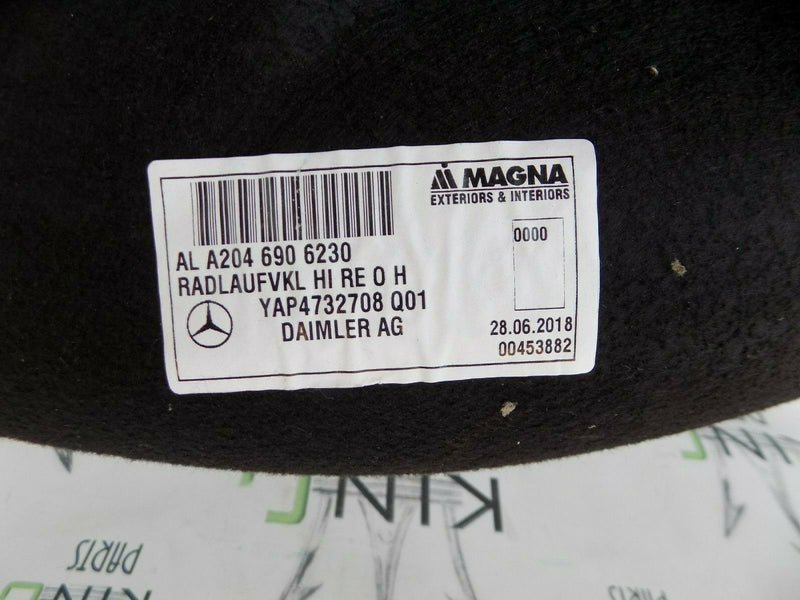 MERCEDES C204 2014 RHD WHEEL ARCH HOUSING LINER REAR RIGHT A2046906230
