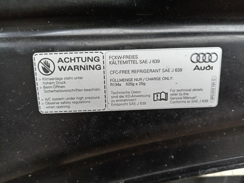 AUDI TT 8J 2007-2013 GENUINE ALUMINIUM FRONT BONNET HOOD PANEL in BLACK