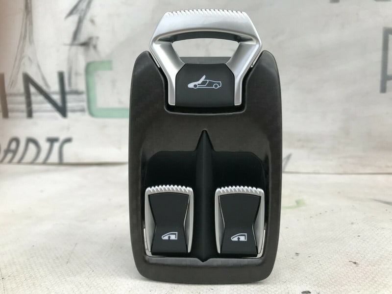 MCLAREN 720S DRIVER SIDE ELECTRIC DOOR WINDOW SWITCH IN CARBON *NEW* 14M0133CP