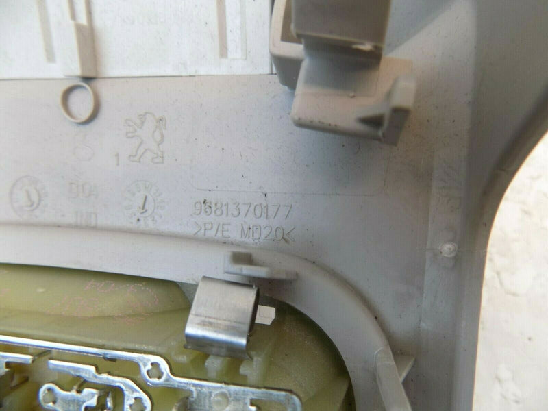 PEUGEOT 3008 2008-2016 1.6HDI FRONT ROOF READING LIGHT WITH DISPLAY 9681370177