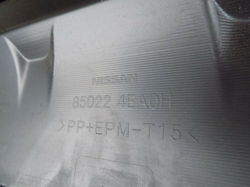 NISSAN QASHQAI 2014 2015 2016 GREY REAR BUMPER GENUINE 85022-4EA0H (B0100)