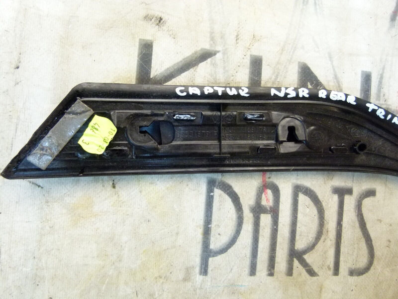 RENAULT CAPTUR 2020-ON REAR LEFT SIDE DOOR MOLDING TRIM 833318791R
