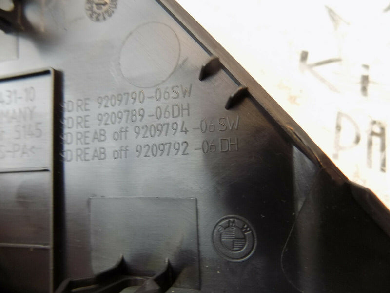 BMW 5 SERIES F11 2010-17 TOURING DASHBOARD SIDE COVER BLACK DRIVERS RIGHT9209790