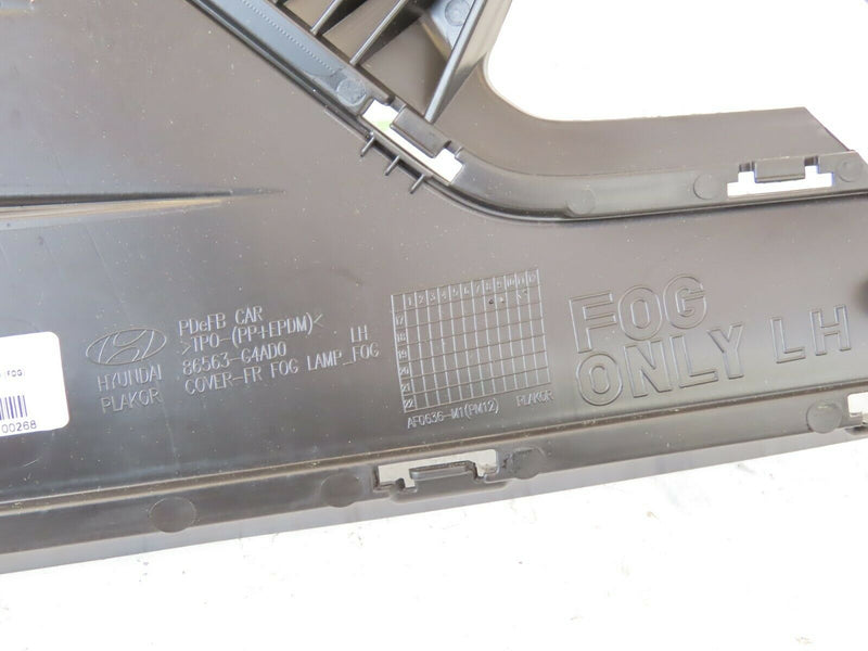 HYUNDAI i30 2019-ON FASTBACK FRONT FOG LIGHT LEFT GRILLE *NEW* 86563-G4AD0