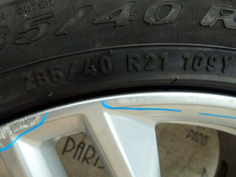 AUDI Q7 RS 21" 9.5JX21H2 ET31 ALLOY WHEEL RIM 4M0601025S TYRE 285/40 Z R21