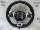 MERCEDES W205 C218 GLE C E CLA CLS CLASS GENUINE AMG STEERING WHEEL RED STICHING