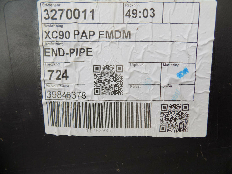 VOLVO XC90 II XC 90 2014 2015 2016 2017 PDC REAR BUMPER GENUINE 31353430