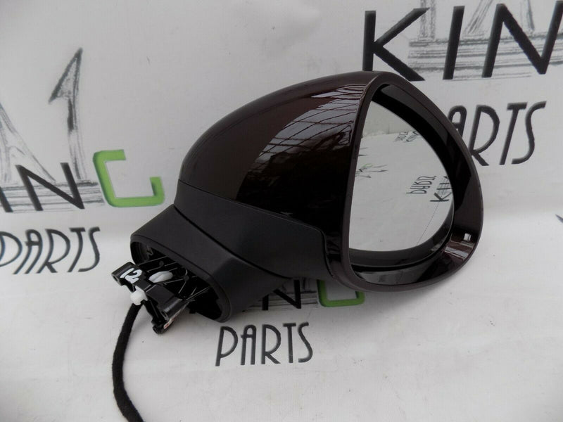 PORSCHE CAYENNE 2011-2017 RIGHT DOOR SIDE WING MIRROR BROWN + CAMERA