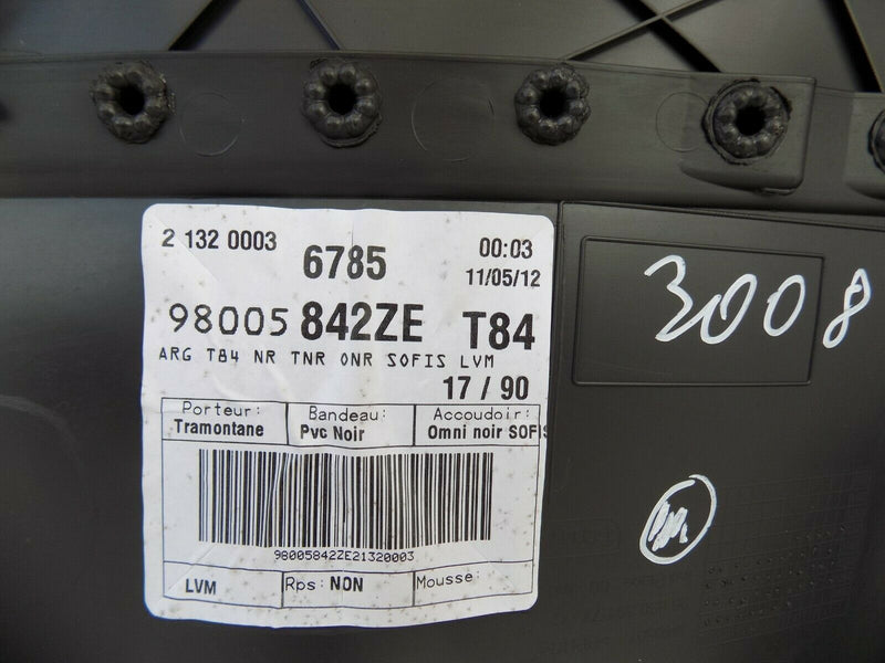 PEUGEOT 3008 2008-2016 REAR LEFT DOOR CARD INTERIOR PANEL 98005842ZE