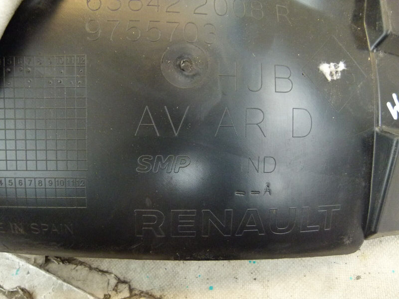 RENAULT CPATUR MK2 2020-ON REAR RIGHT WHEEL ARCH MUDGUARD 638422008R