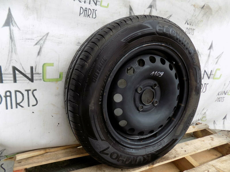 VW UP, CITIGO STEEL WHEEL RIM + TYRE 14" R14 5Jx14 ET35 1S0601027J