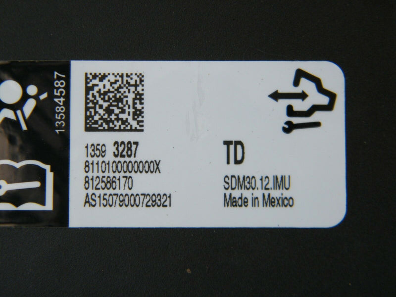 VAUXHALL CORSA E 2014-ON AIRBAG MODULE CRASH RESET 13584587