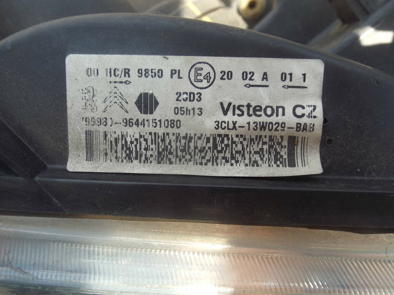 CITROEN BERLINGO MK2 2003-2008 PARTNER HEADLAMP HEADLIGHT RIGHT SIDE O/S (255)