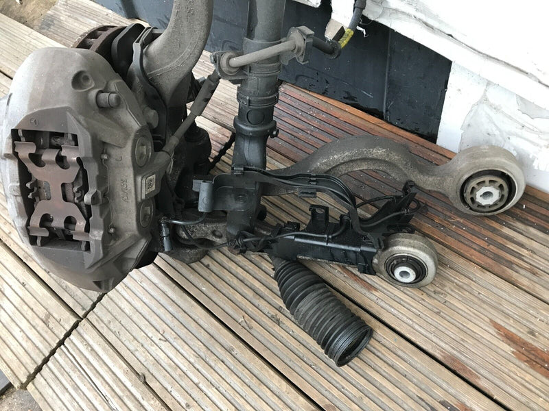 MERCEDES GLC X253 4MATIC COMPLETE FRONT LEFT LEG 3x WISHBONE ARMS HUB CALIPER