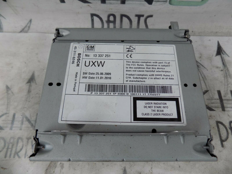VAUXHALL INSIGNIA 2008-16 2.0 CDTi SAT NAV RADIO CD PLAYER HEAD UNIT 13337251