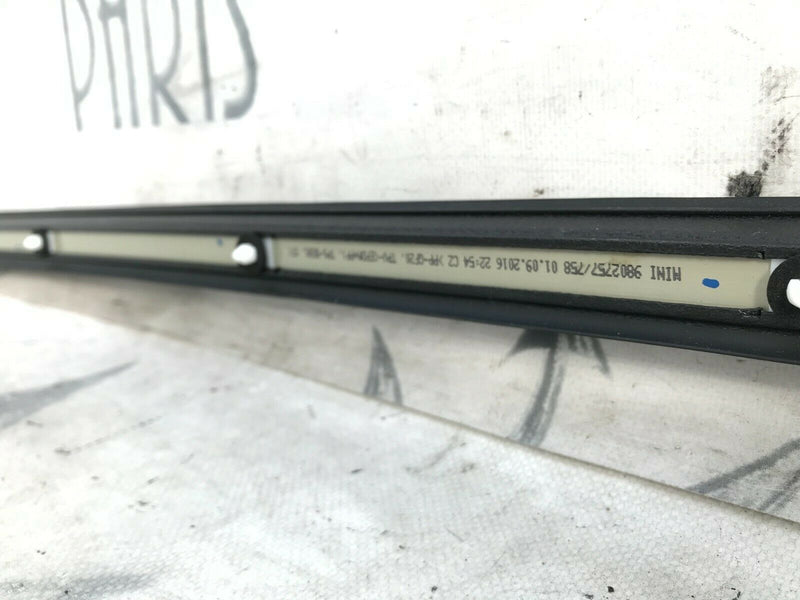 MINI COUNTRYMAN R60 10-16 LEFT SIDE ROOF STRIP TRIM COVER GENUINE *NEW* 9802757