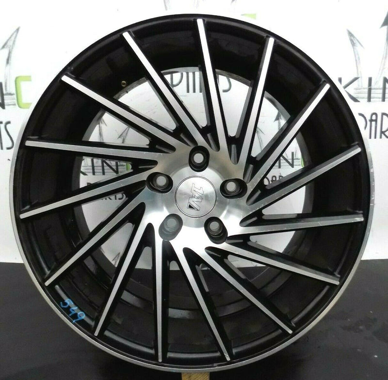 18'' INCH 1AV ALLOY WHEEL 18X 8J ET42 BLACK POLISH RIM