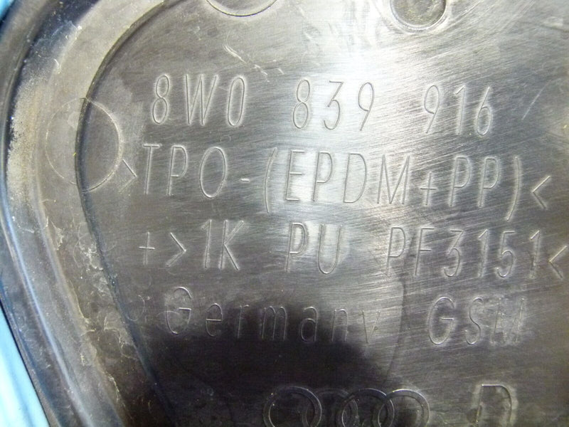 AUDI A4 S4 8W B9 2016-ON REAR RIGHT SIDE INNER DOOR COVER 8W0839916