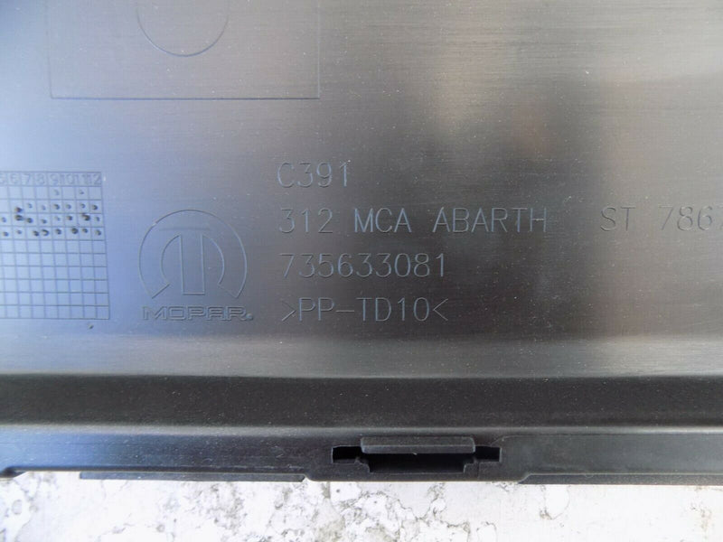 FIAT 500 ABARTH 959 2016-ON FACELIFT REAR BUMPER MAT GREY 735633081