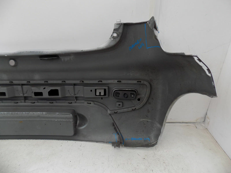 PEUGEOT 107 CITROEN C1 2005-2014 SILVER REAR BUMPER GENUINE 52159-0H050
