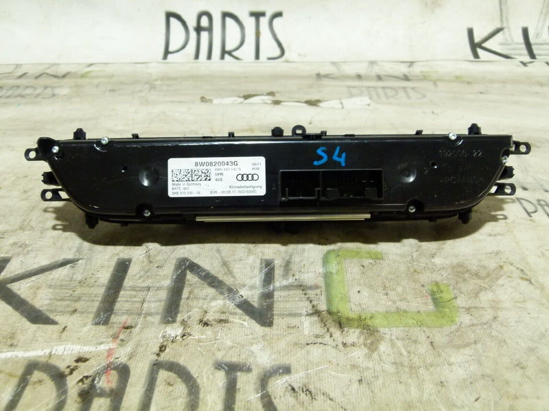 AUDI A4 S4 8W B9 2016-ON AIR CONDITION CONTROL PANEL GENUINE 8W0820043