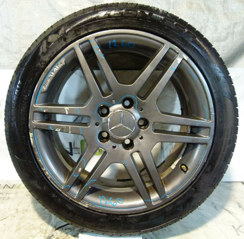 MERCEDES W204 GENUINE ALLOY WHEEL 17" 7.5Jx17H2 ET47 TYRE 225/45 R17